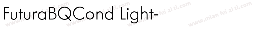 FuturaBQCond Light字体转换